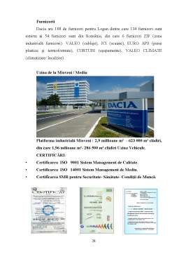 Licență - Management strategic la Dacia SA