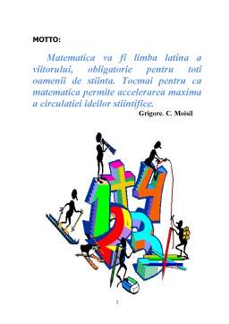 Licență - Metodologia organizării și desfășurării jocului didactic matematic în învățământul preșcolar