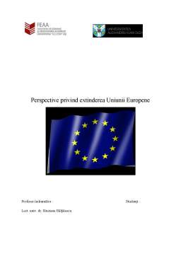 Proiect - Perspective Privind Extinderea Uniunii Europene