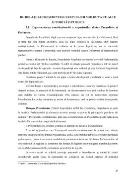 Licență - Instituția Președintelui Republicii Moldova