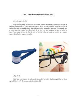 Proiect - Introducerea pe piață a unui produs nou - Ustensilă de curățat ochelarii