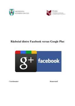 Proiect - Facebook vs Google Plus