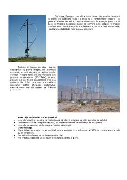 Referat - Tipuri de turbine eoliene