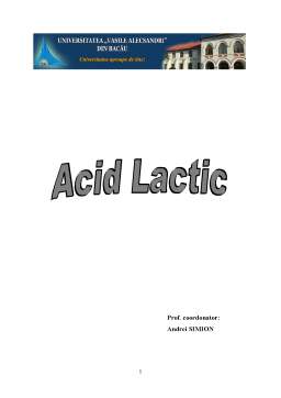 Proiect - Acid lactic