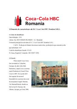 Proiect - Etică și responsabilitate socială la SC Coca-Cola HBC România SRL