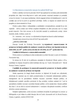 Proiect - Recrutarea, selecția și încadrarea resurselor umane în cadrul DLEP Iași