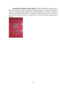 Licență - Condiția juridică a străinului în Republica Moldova