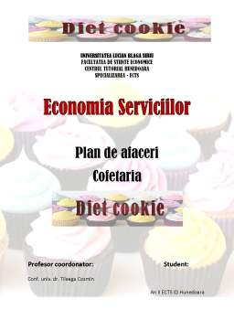 Referat - Plan de afaceri - Cofetăria Diet cookie