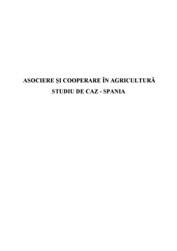 Referat - Asociere și cooperare în agricultură