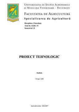 Proiect - Fitotehnie