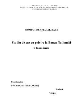 Proiect - Studiu de caz privind BNR