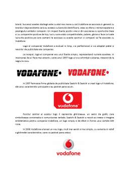 Referat - Promovarea identității companiei Vodafone prin design și estetică