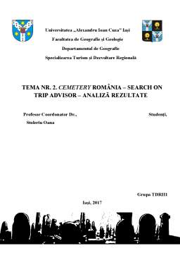 Proiect - Cemetery România - search on trip advisor - analiză rezultate