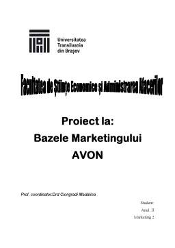 Proiect - Avon