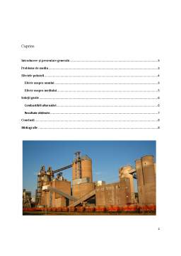 Proiect - Impactul asupra mediului - Fabrică de ciment
