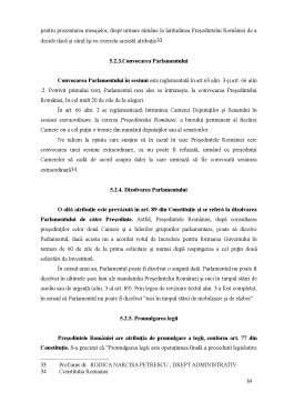 Licență - Funcțiile președintelui României