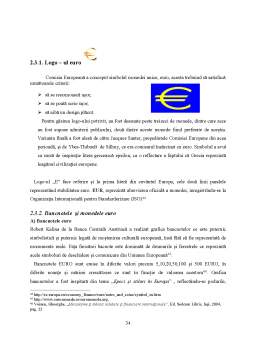 Licență - Moneda euro în contextul integrării monetare europene