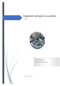 Proiect - Impactul antropic în ecosferă