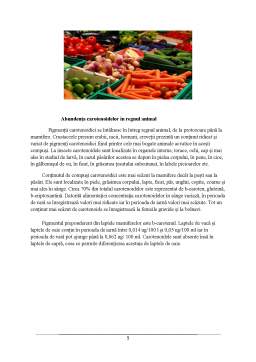 Seminar - Analiza carotenoidelor din legume cu ajutorul metodei HPLC