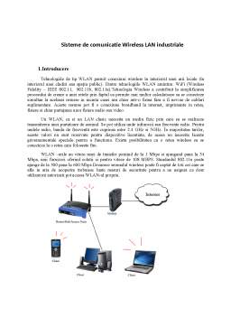 Referat - Sisteme de comunicație wireless industriale