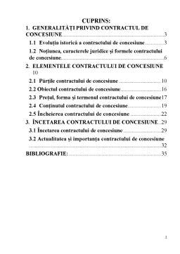 Referat - Contractul de concesiune