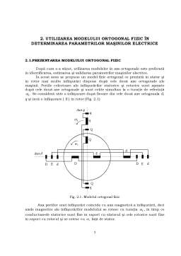 Proiect - Utilizarea modelului ortogonal fizic în determinarea parametrilor mașinilor electrice