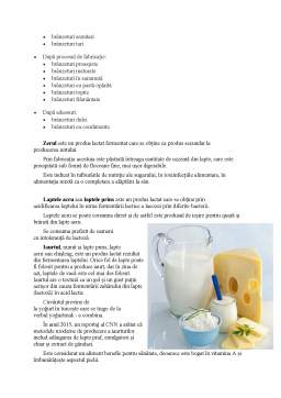 Referat - Laptele și derivatele din lapte