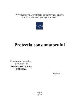 Proiect - Protecția consumatorului