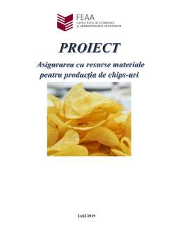 Proiect - Asigurarea cu resurse materiale pentru producția de chipsuri