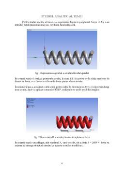 Proiect - Analiza numerică a structurilor - arc cilindric elicoidal