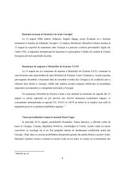 Referat - Poziția României în raport cu conflictul ruso-georgian