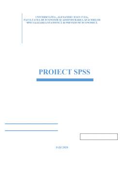 Proiect - Proiect SPSS