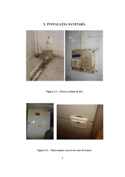 Proiect - Validarea igienei instalației sanitare din zona de dușuri (vestiare) a unei unități de producție culinară