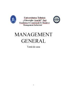 Proiect - Managementul general