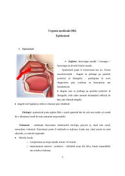 Referat - Hemoragiile ORL - Urgențe medicale