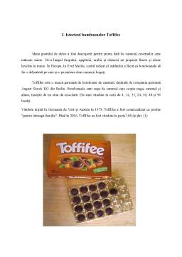 Proiect - Studiu privind bomboanele Toffifee