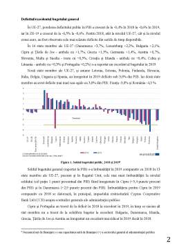 Referat - Deficitul bugetar în România și în celelalte țări membre UE