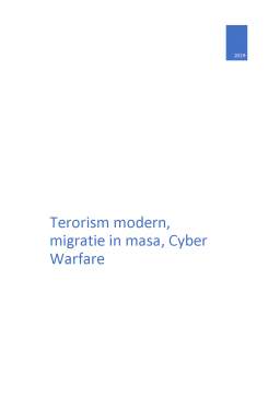 Referat - Terorism modern, migrație în masa, Cyber Warfare