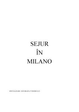 Proiect - Sejur în Milano