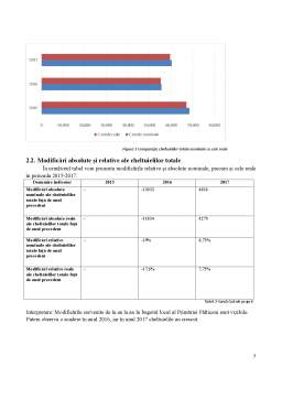 Proiect - Analiza privind starea și evoluția cheltuielilor publice locale ale primăriei Fălticeni în parioada 2015-2017