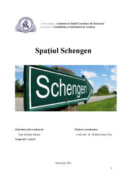 Referat - Spațiul Schengen