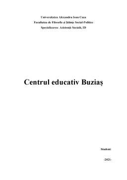 Proiect - Centrul educativ Buziaș