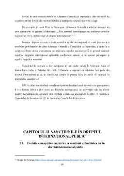 Licență - Sancțiunile în dreptul internațional public