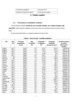 Proiect - Analiza statistică a nivelului de trai la nivelul țărilor din Uniunea Europeană pe anul 2019