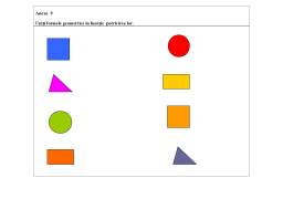 Proiect - Plan de lecție - Figuri geometrice (triunghi, dreptunghi, pătrat, cerc)