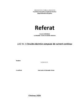 Circuite electrice compuse de current continuu