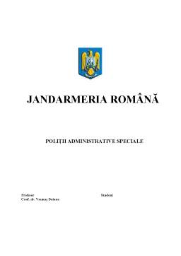 Referat - Jandarmeria Română