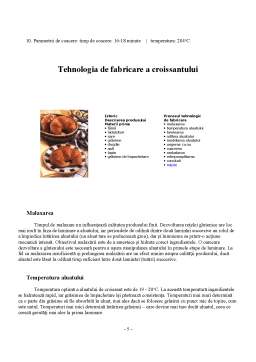 Referat - Produse de panificație - croissant
