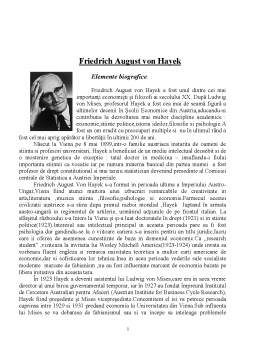 Referat - August Friedrich von Hayek
