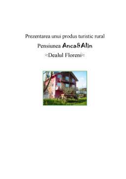 Proiect - Prezentarea unui Produs Turistic Rural - Pensiunea Anca&Alin - Dealul Floreni